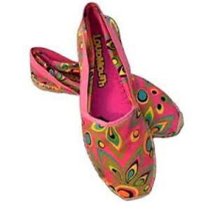 Loudmouth Espadrille Flat Shoes Pink Size 7